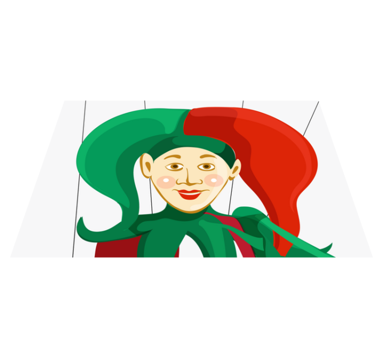 Original placemats jester character design - TenStickers