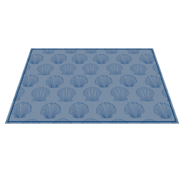 Original placemats shell pattern elegance - TenStickers