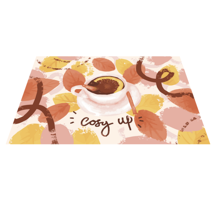 Original placemats cozy coffee cup - TenStickers