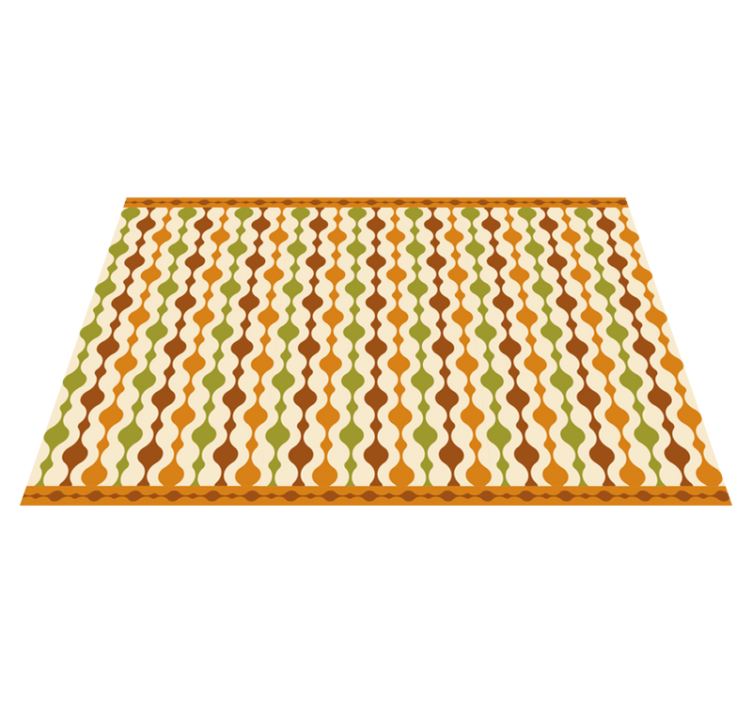 70s stripe figures Vinyl placemats - TenStickers