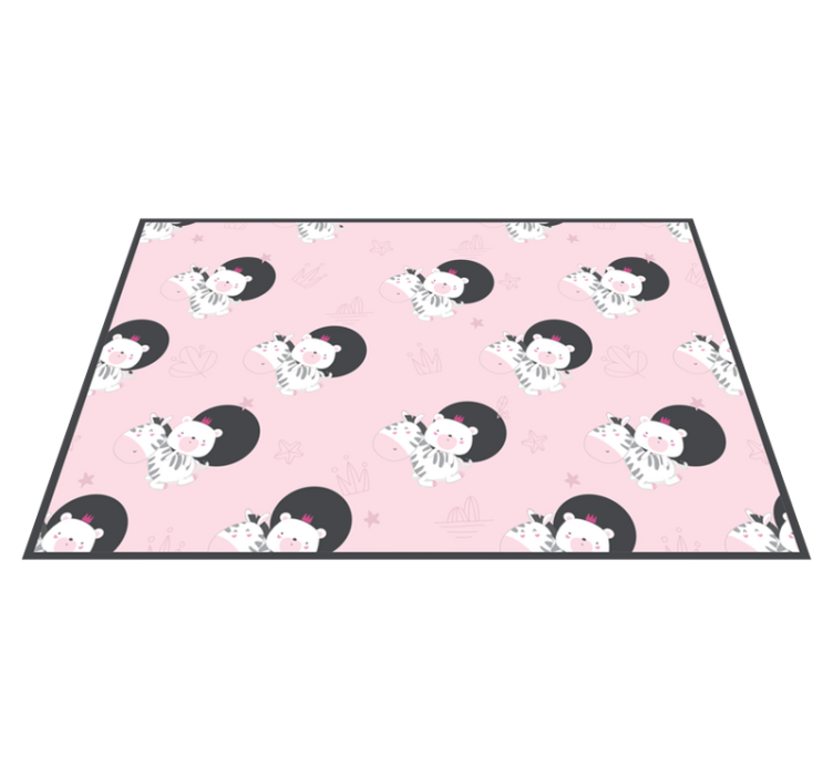 Children placemats with adorable zebra illustrations - TenStickers