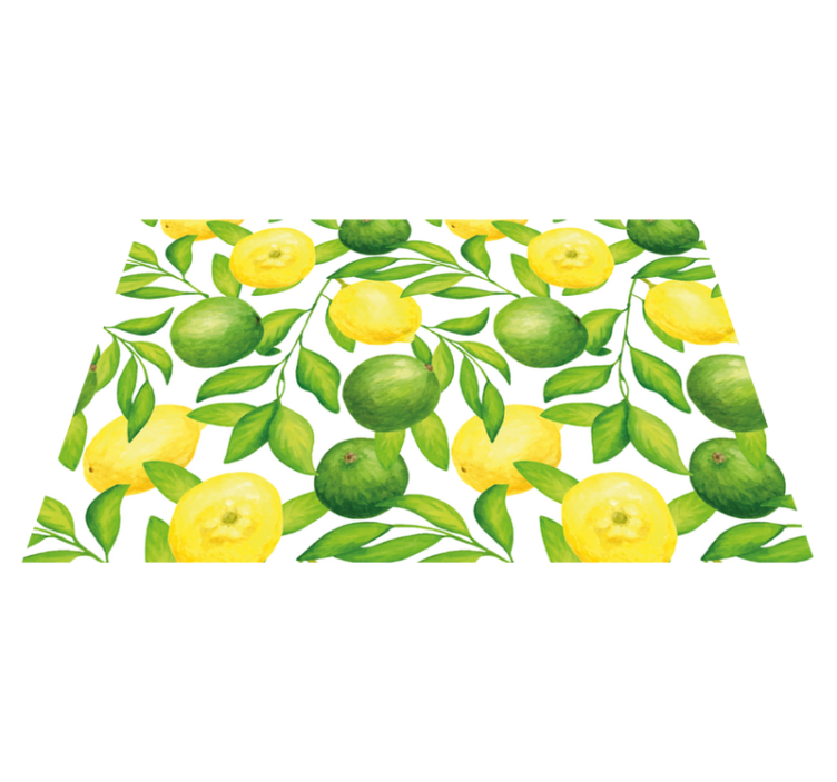 Lemons and Limes citrus placemats - TenStickers