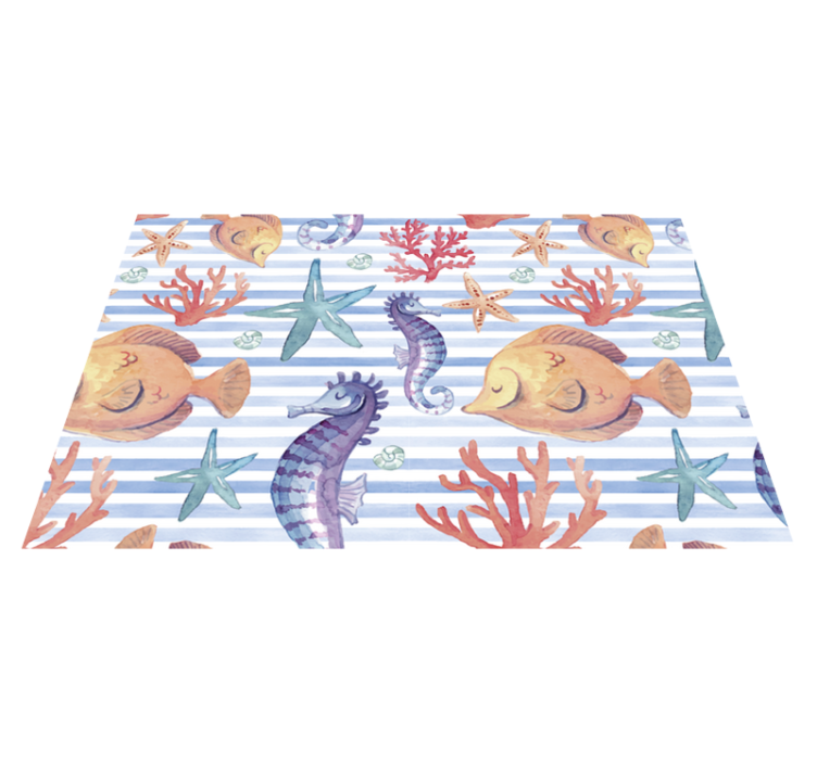Original placemats underwater themed table setting - TenStickers