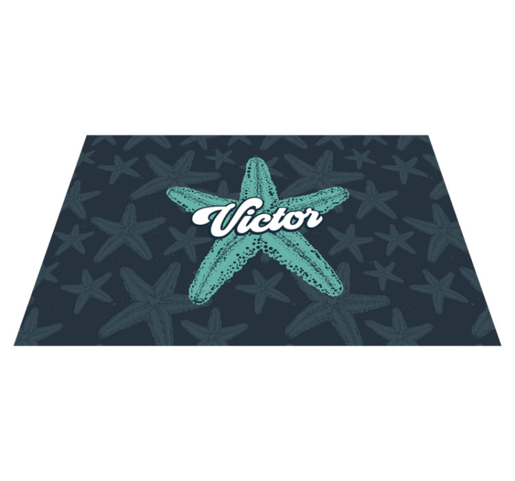 Personalisable placemats starfish personalised accent - TenStickers