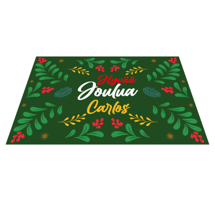 Customized Christmas themed Christmas placemats - TenStickers