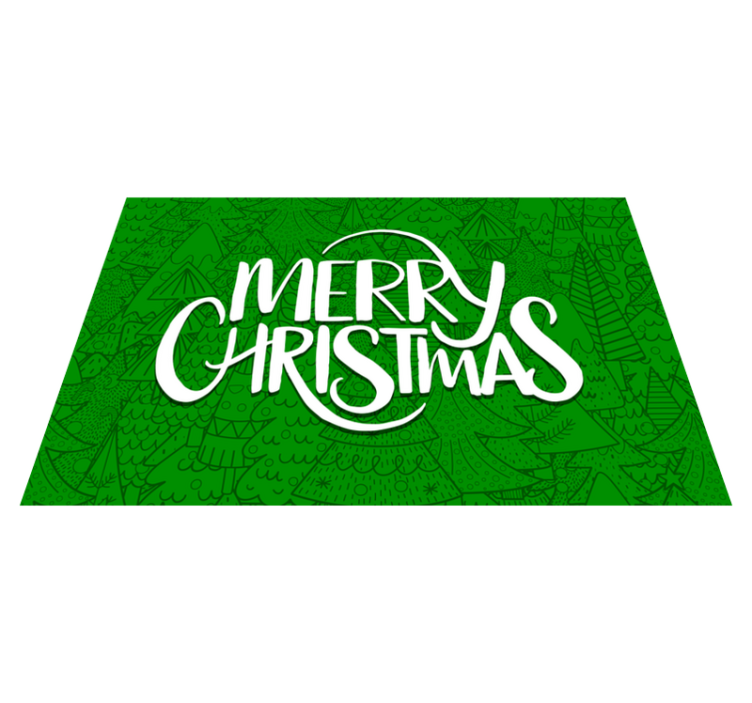 Christmas placemats merry holiday wishes - TenStickers