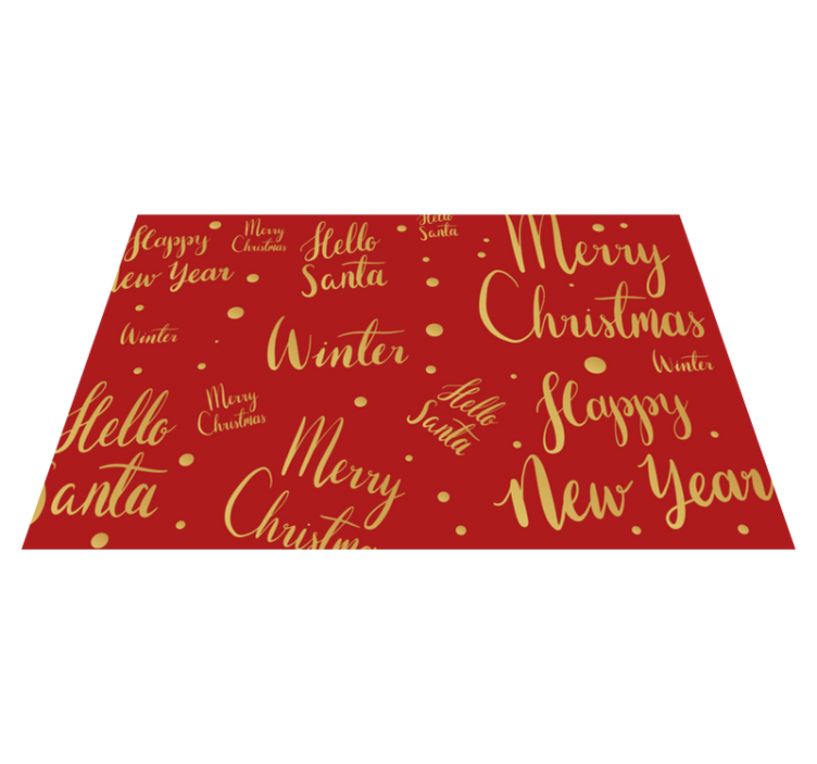 Christmas placemats with festive greeting designs - TenStickers