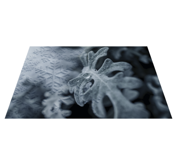 Textured placemats with elegant snowflake design - TenStickers