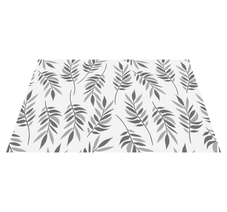 Textured placemats elegant leaf design - TenStickers