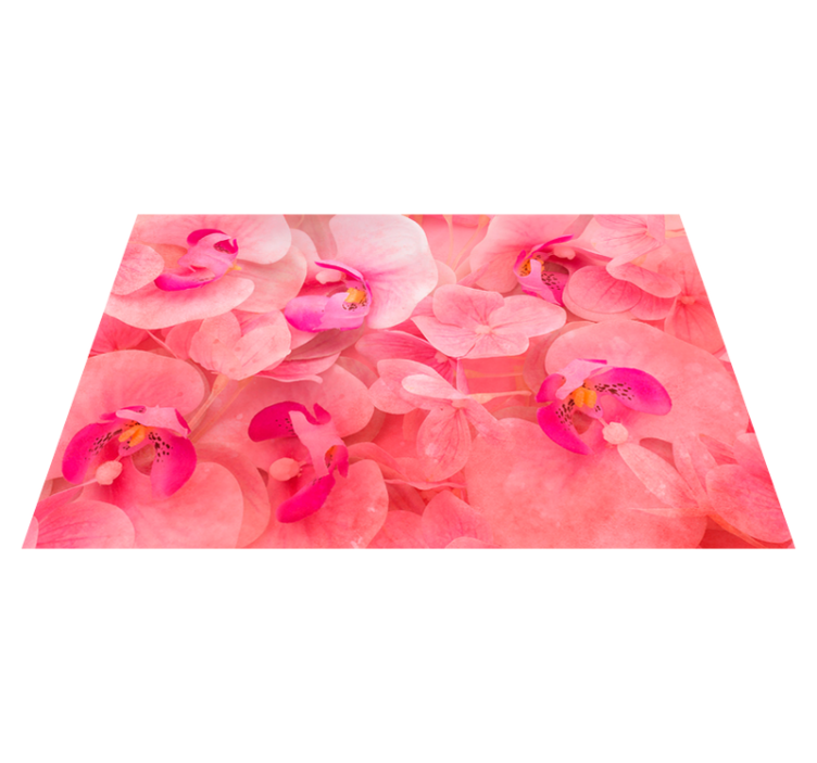 Textured placemats graceful bloom design - TenStickers