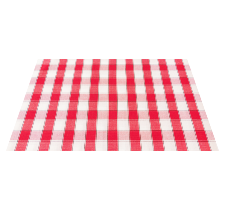 Red Checked textured placemats - TenStickers