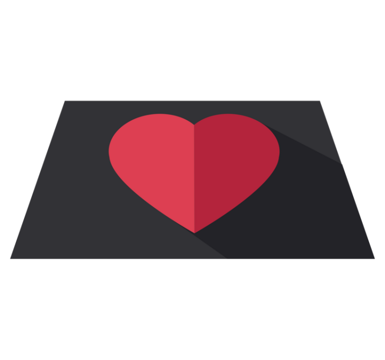 Original placemats heart shaped design - TenStickers