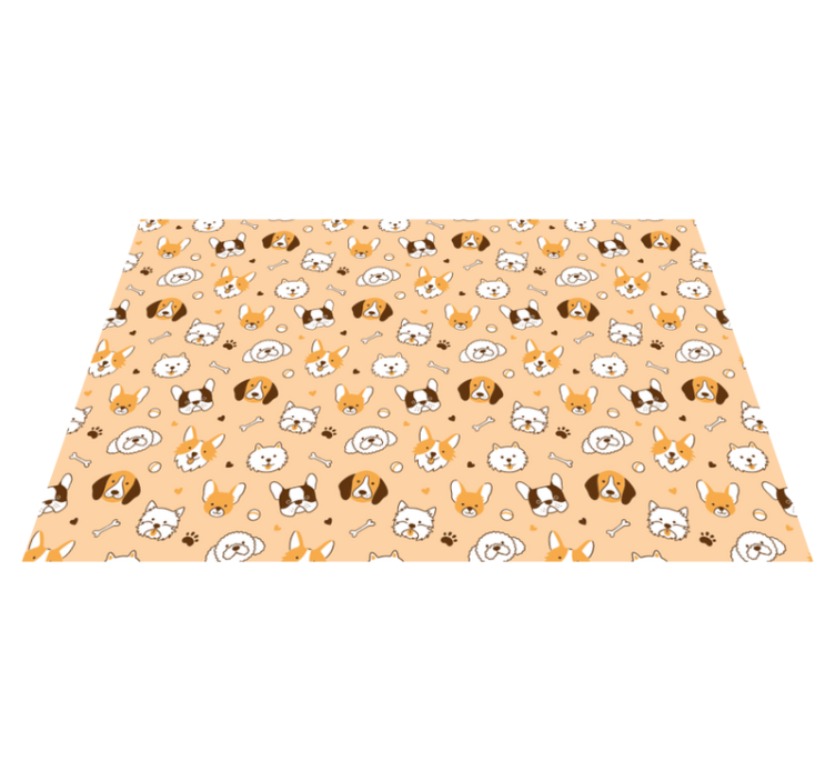Variety of dogs original placemats - TenStickers