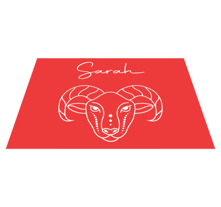 Personalizable placemats stylized ram design - TenStickers