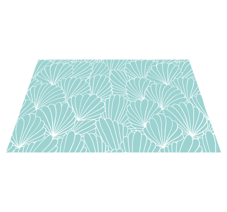 Textured placemats with shell patterned surface - TenStickers