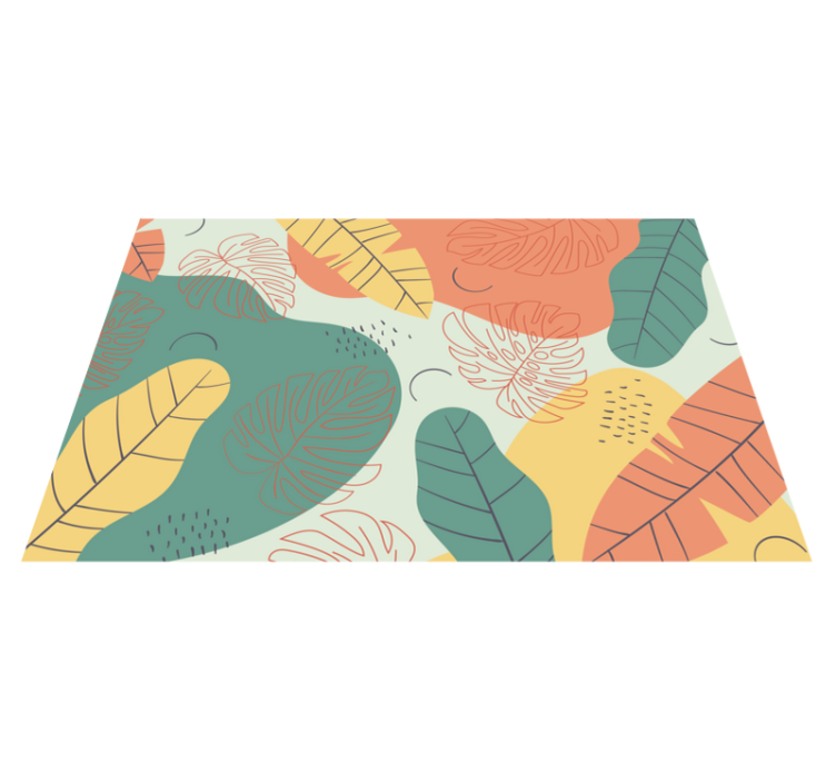 Original placemats leaf pattern design - TenStickers