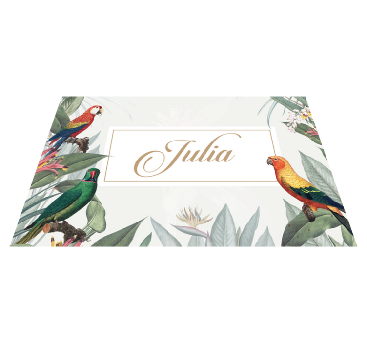 Personalisable placemats elegant name setting - TenStickers