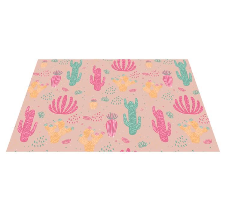 Original placemats vibrant cactus design - TenStickers
