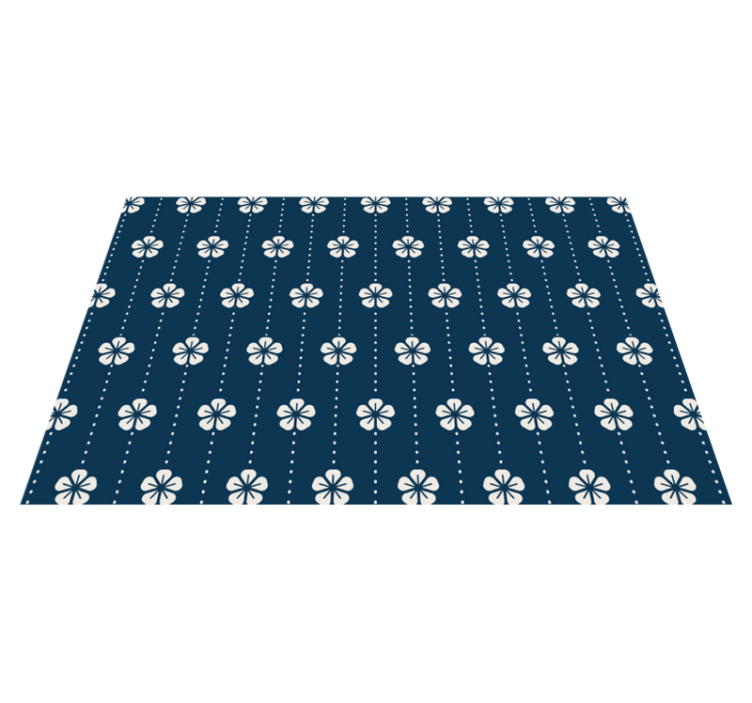 Original placemats floral pattern tabletop - TenStickers