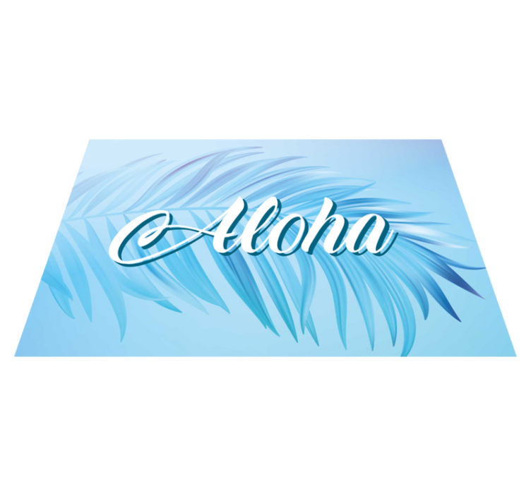 Customizable Aloha Personalised placemats - TenStickers