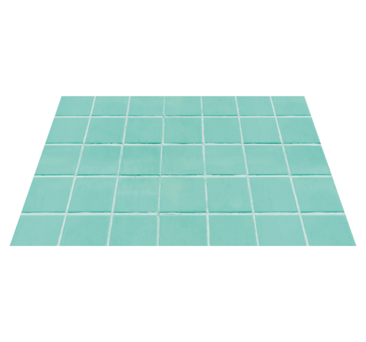 Teal shades mosaic tile textured placemats - TenStickers