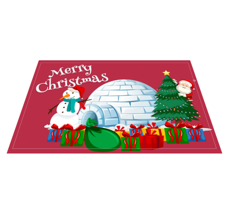 Christmas placemats festive holiday setting - TenStickers