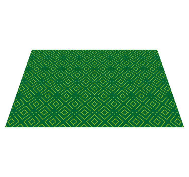 Textured placemats geometric green design - TenStickers