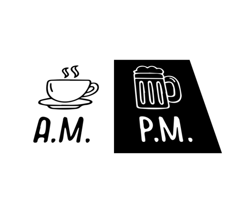 Coffee and beer restaurant placemats - TenStickers