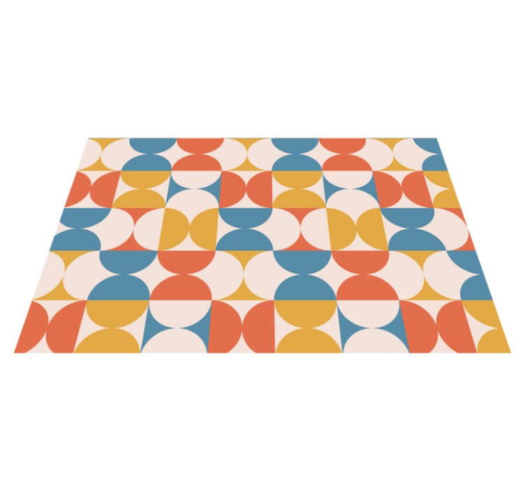 Modern placemats geometric color circles - TenStickers