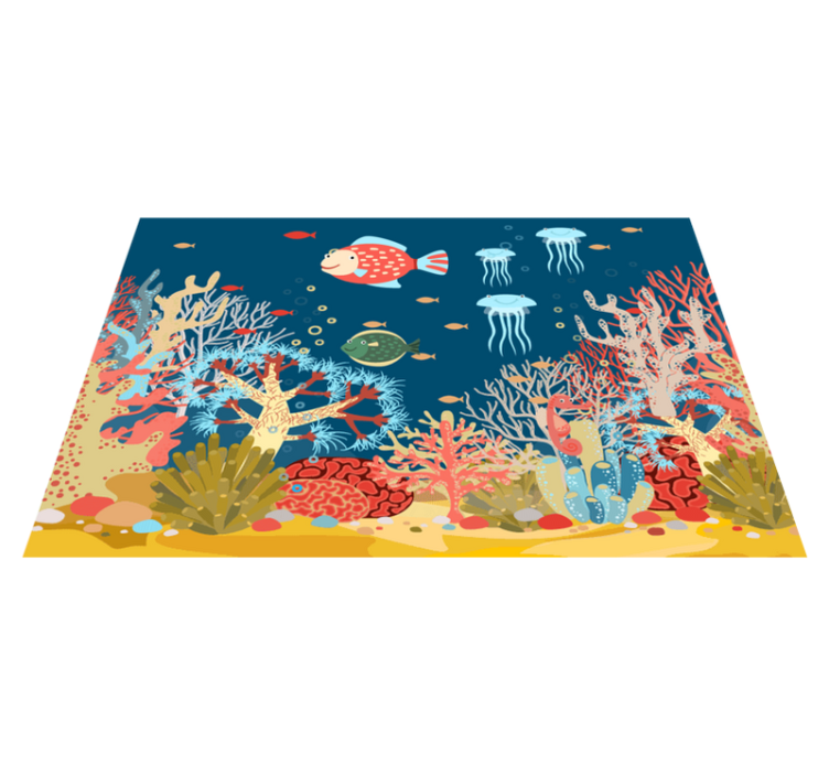 Modern placemats underwater coral design - TenStickers