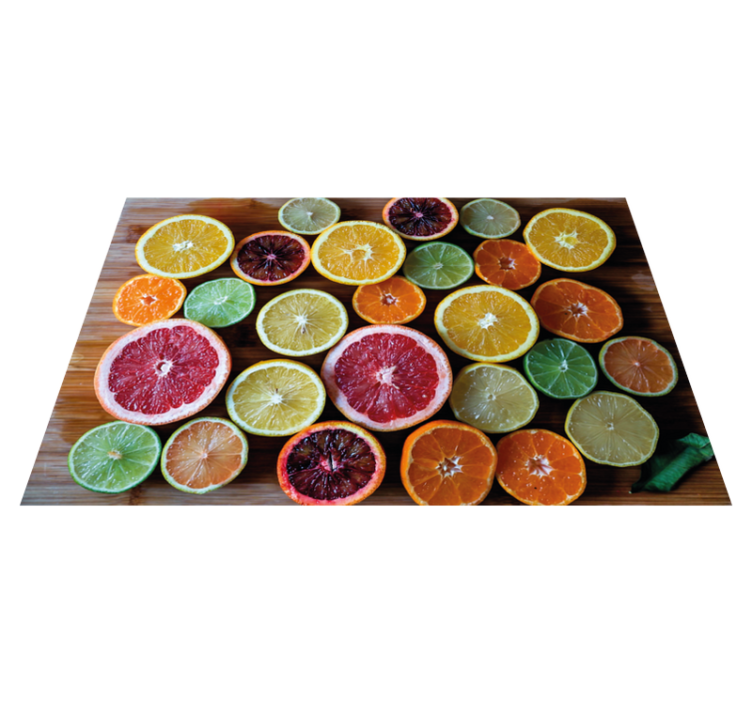 Original placemats citrus fruit design - TenStickers