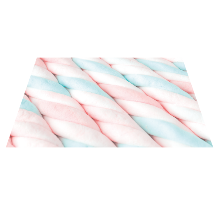Original placemats twisted cotton candy - TenStickers