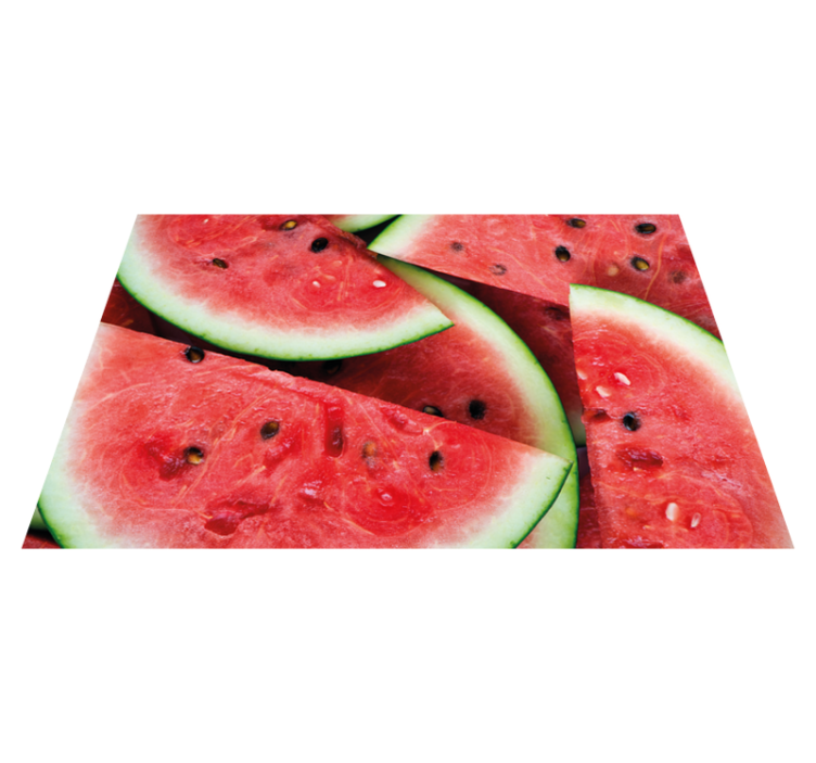 Children placemat sliced watermelon designs - TenStickers
