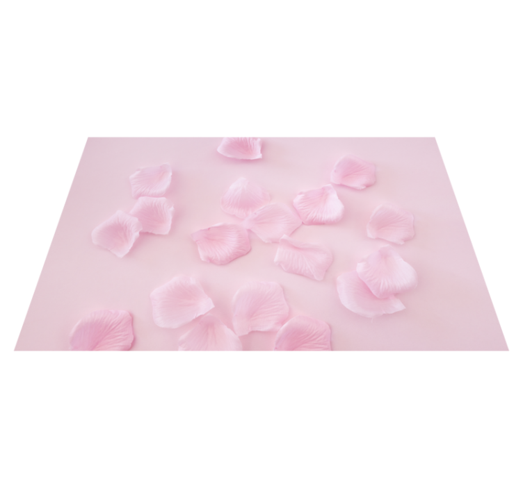 Textured placemats delicate petal arrangement - TenStickers