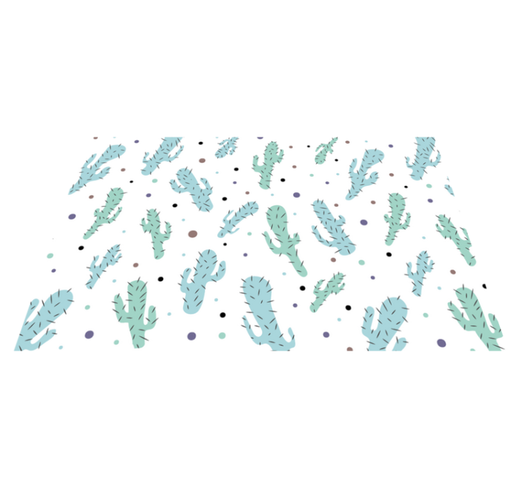Cactus nordic pattern children placemats - TenStickers