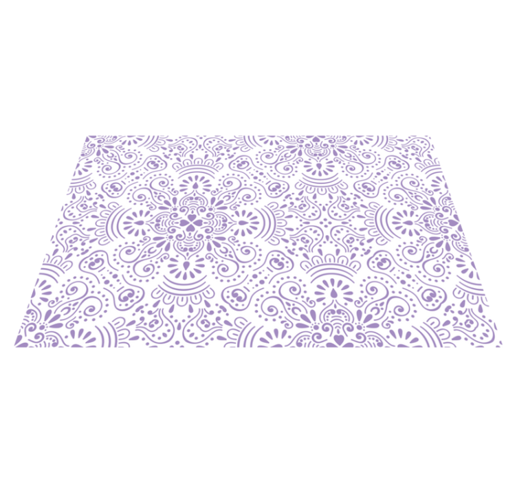 Lavender Mandala pattern elegant placemats - TenStickers