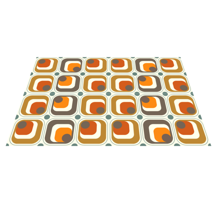 Modern placemats retro patterned squares - TenStickers