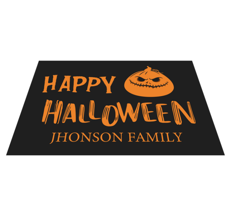 Halloween placemats family halloween wishes - TenStickers