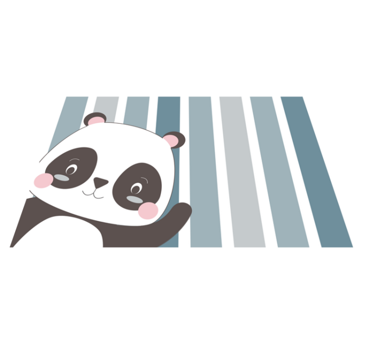 Happy Panda children placemats - TenStickers