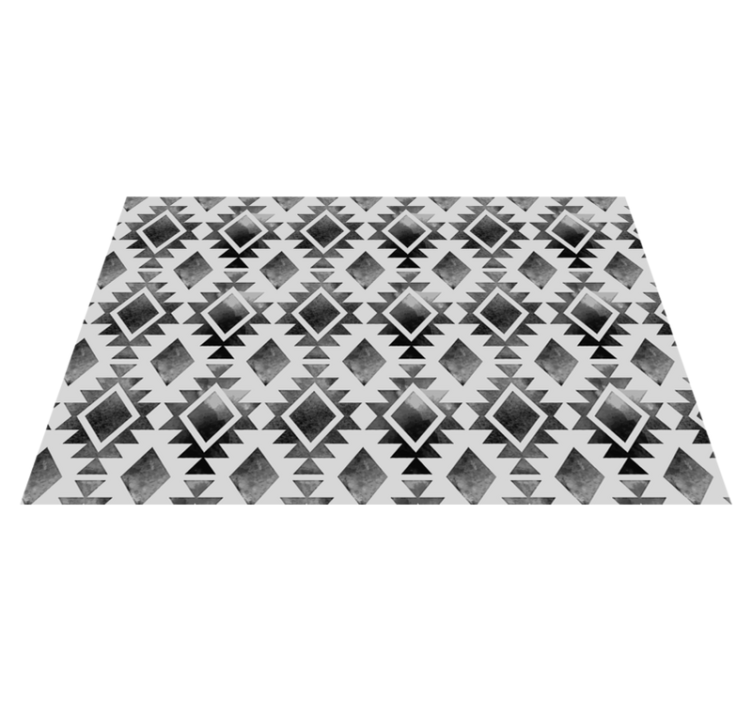 Textured placemats with geometric monochrome design - TenStickers