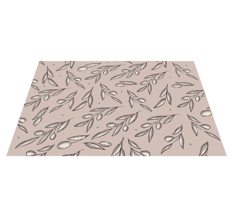 Textured placemats with elegant leaf design - TenStickers