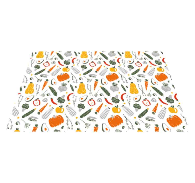 Original placemats colorful vegetable design - TenStickers