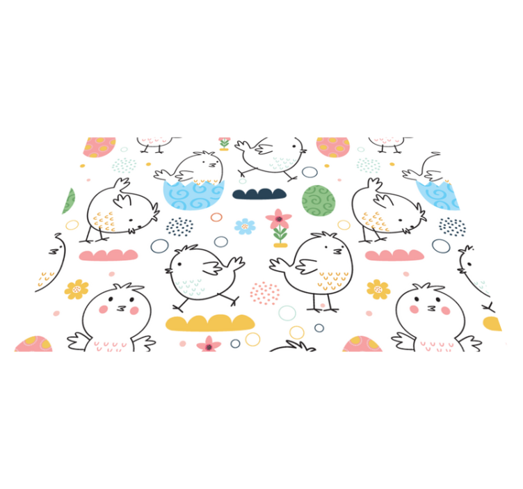 Children placemats with adorable bird designs - TenStickers