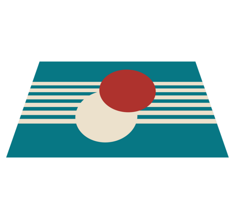 Modern placemats in abstract colorful shapes - TenStickers