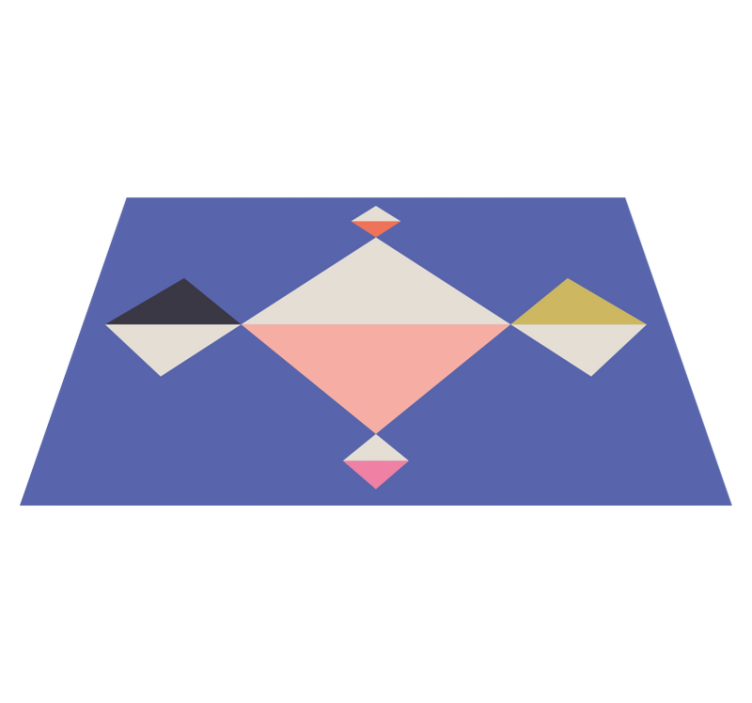 Modern placemats in geometric color squares - TenStickers