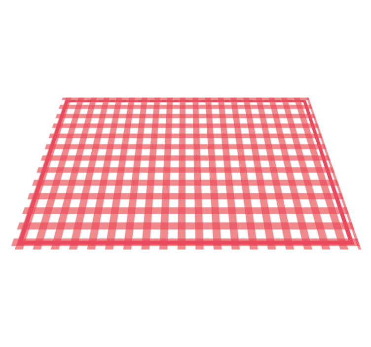Textured placemats checkered red pattern - TenStickers