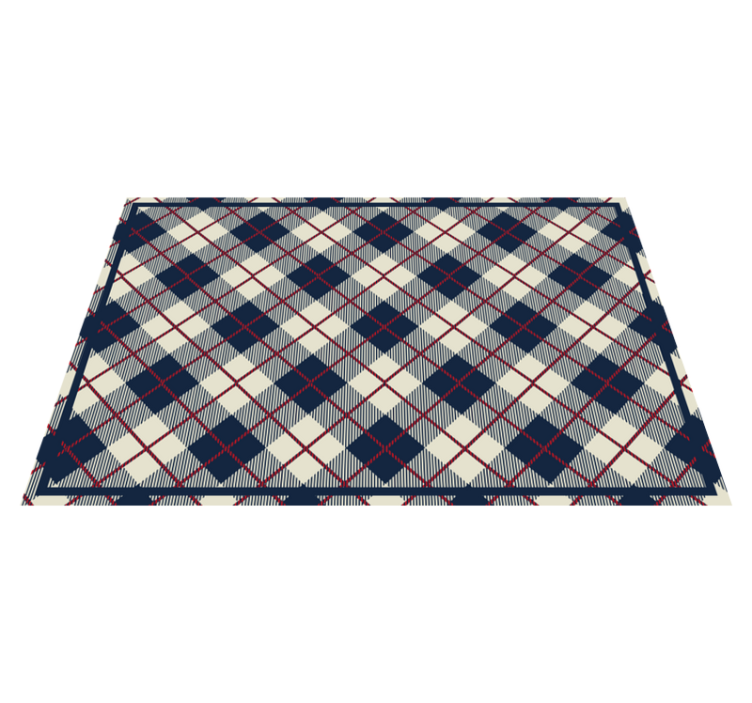 Textured placemats with plaid pattern surface - TenStickers