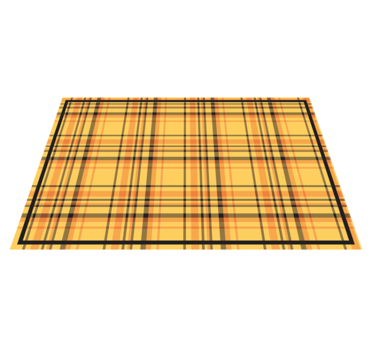 Textured placemats in plaid checkered design - TenStickers