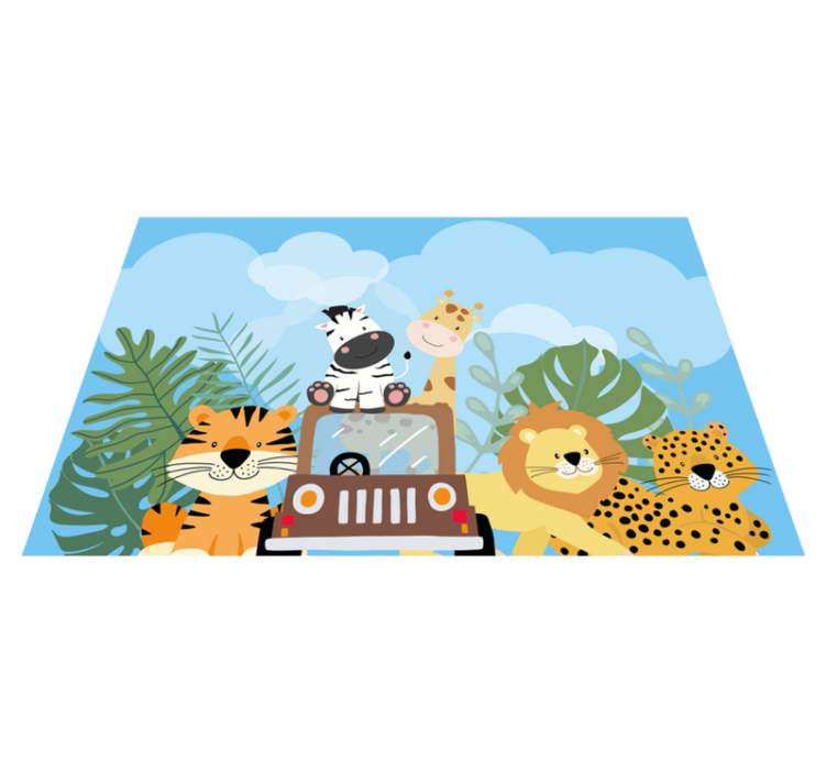 Safari animals original placemats - TenStickers