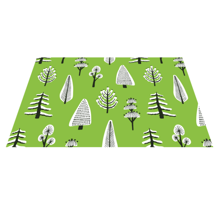 Different green trees original placemats - TenStickers